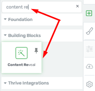 Content Reveal Element