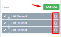 Styled List Element