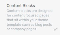Content Blocks