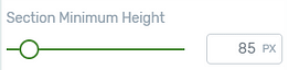 Section Minimum Height