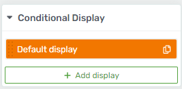 Conditional Display