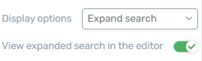 View Expanded Search