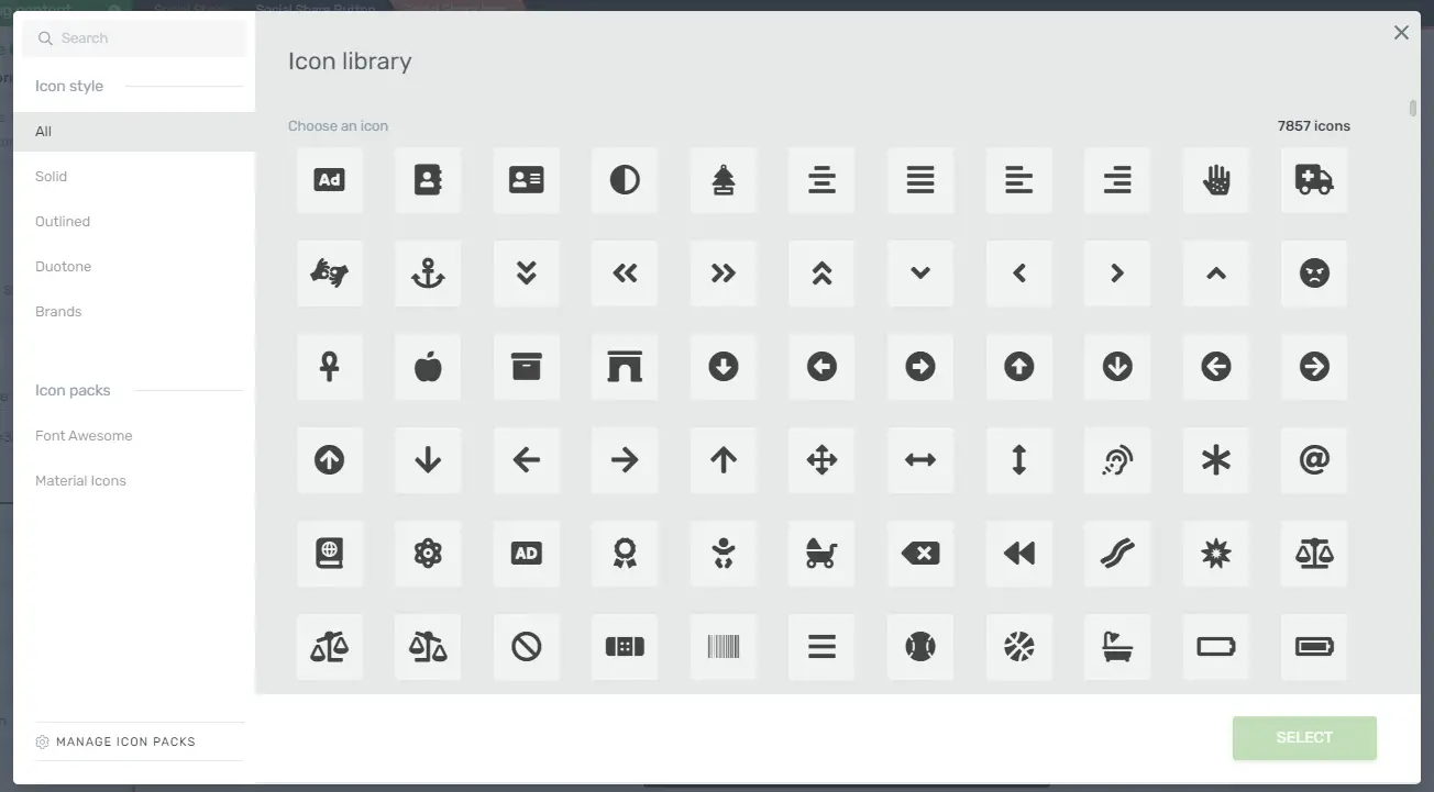 Social Share Icon Library