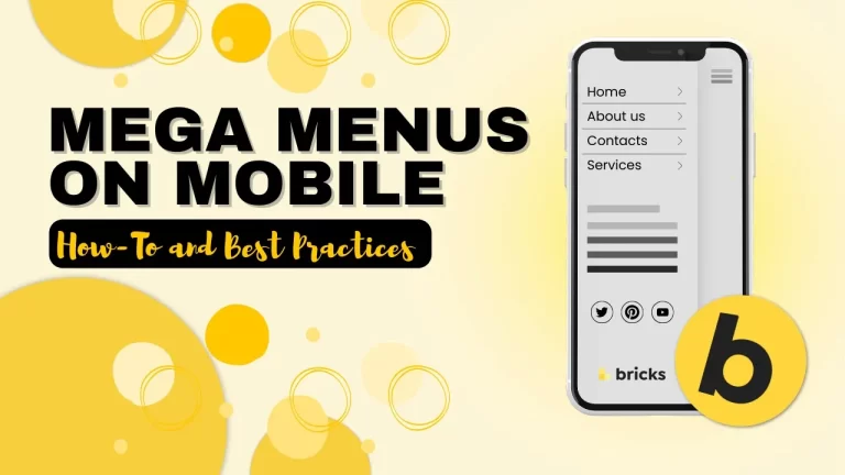 Discover the power of mobile mega menus in Bricks Builder! Learn how to use them effectively with our handy guide.