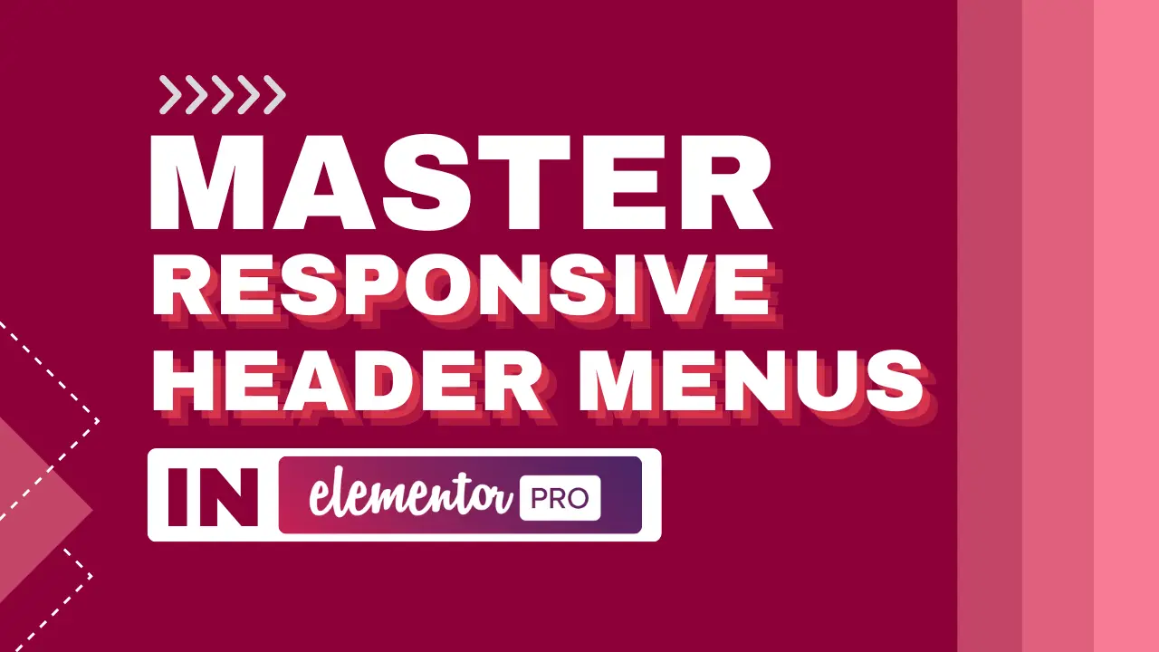 Mobile-friendly header menu design with dropdown feature for Elementor users.